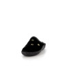chaussons en laine noir semelflex